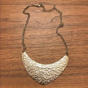 H&M Hammered Gold statement necklace
